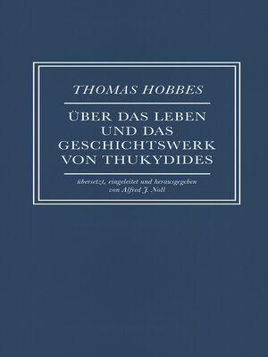 cover image of Über das Leben und das Geschichtswerk von Thukydides